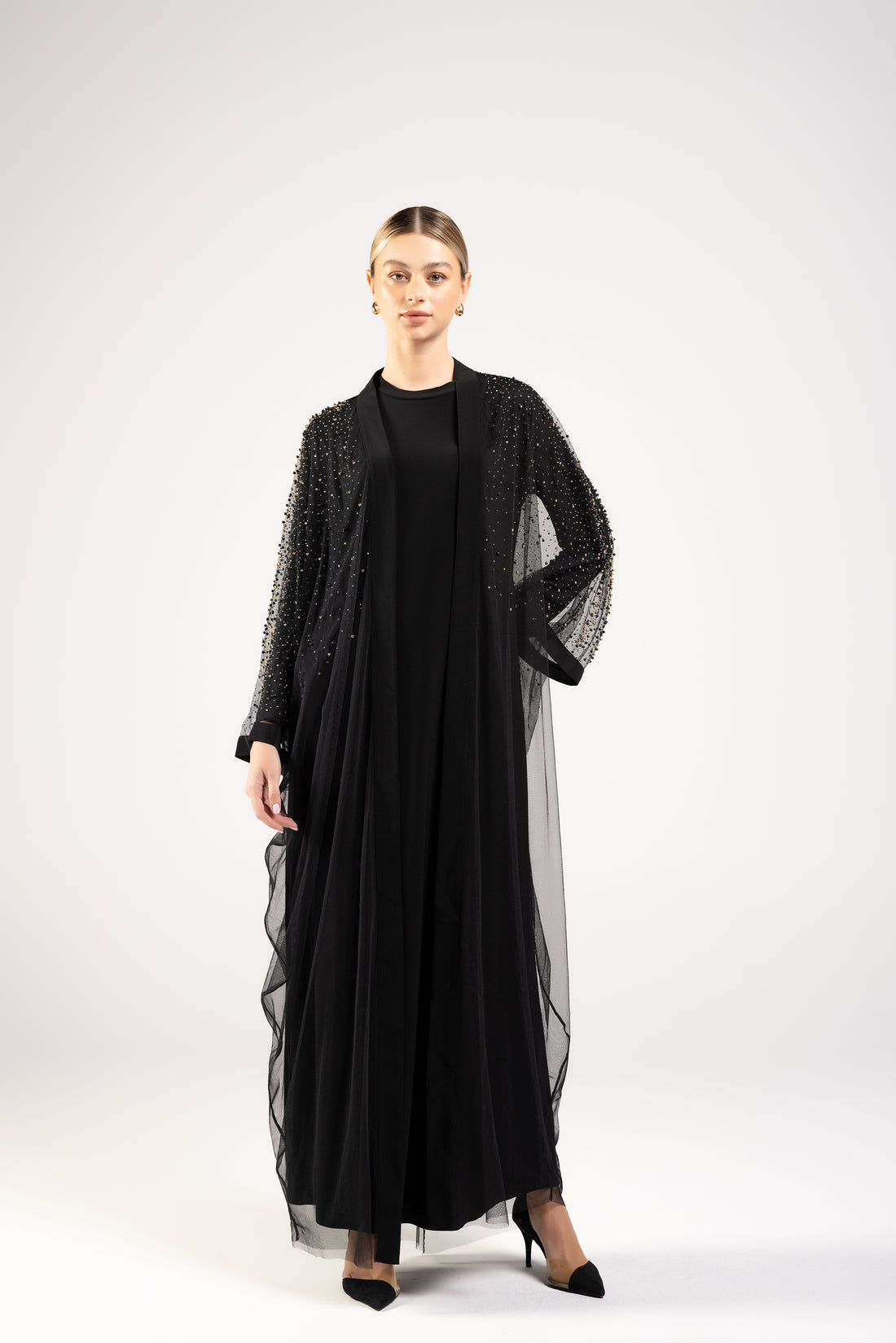 Classic Black Abaya  - 2422043